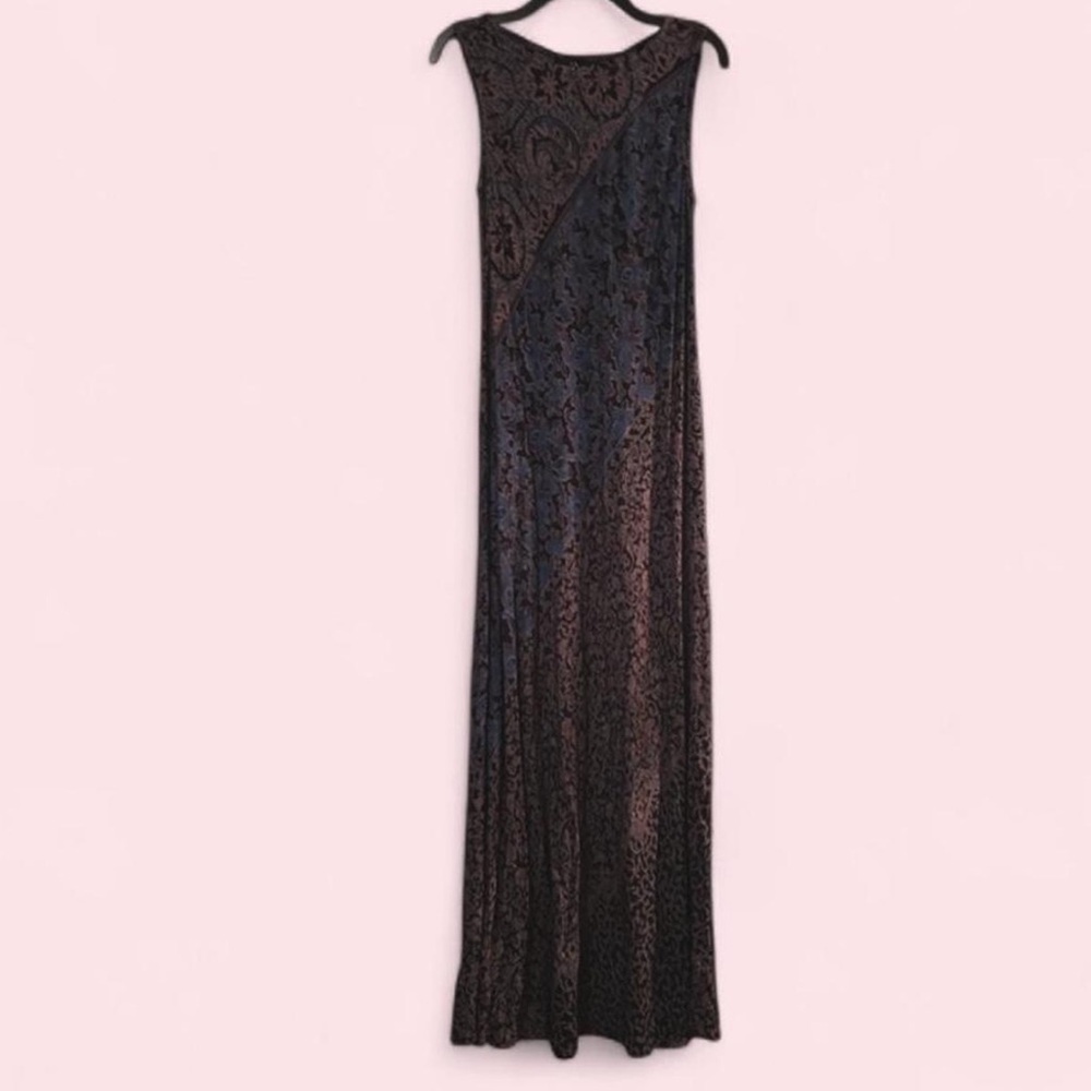 Vintage 90s Sleeveless Carole Little Maxi Dress Size 12